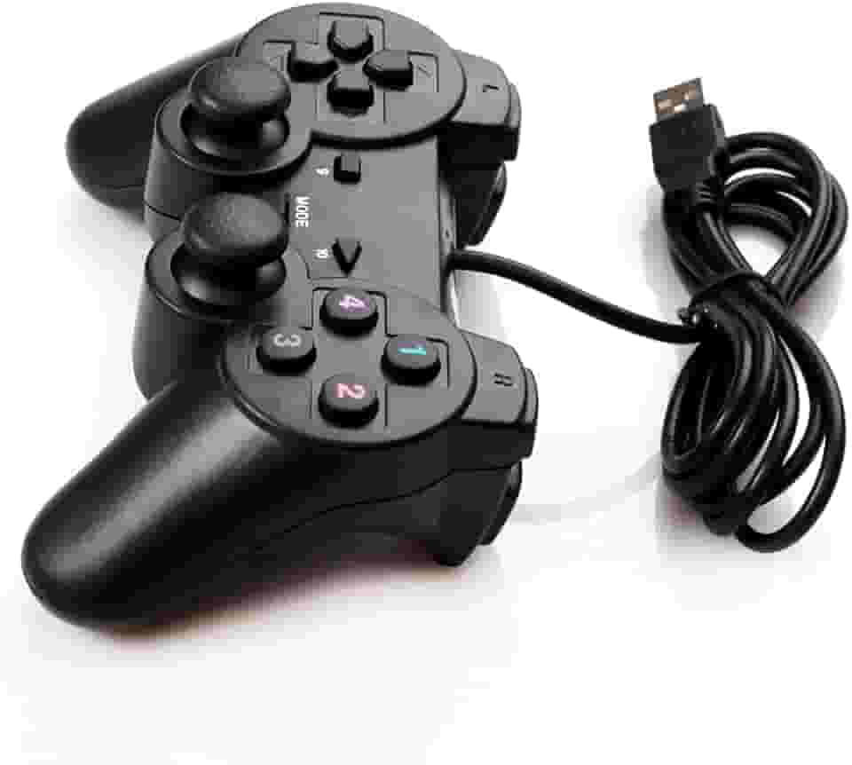 Joypad com fio USB 2.0 controle de jogo gamepad joystick para PC e laptop