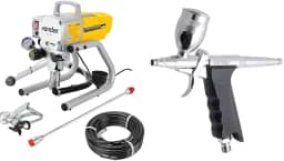 Kit Vonder Máquina Pintura Airless 1.2HP + Aerógrafo 16 Peças