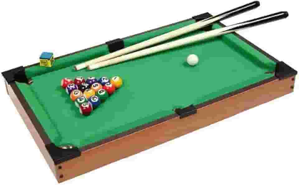 Mesa De Bilhar Mini Sinuca Pequena Infantil de Madeira 70cm