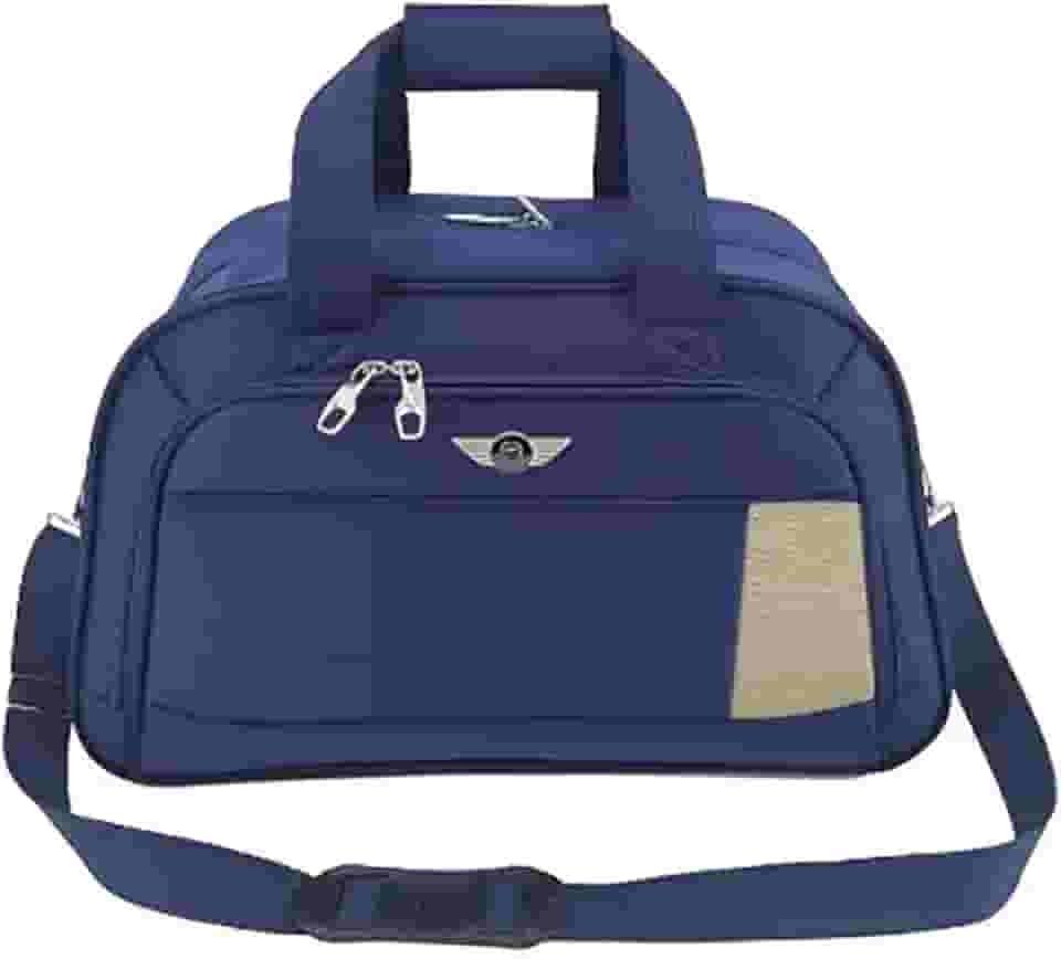 Mala Sacola de Viagem Grande Tecido Mão e Transversal Santino Cor:Azul;tamanho:G