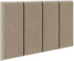Cabeceira Cama Box 100x45 Solteiro Bege Ane