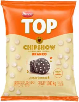 Gotas de Chocolate ChipShow Cobertura Branco Top 1,010kg