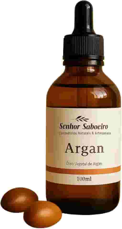 Óleo de Argan Puro Prensado à Frio Senhor Saboeiro para Uso Cosmético 100mL