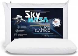 Travesseiro Sky NASA Viscoelástico Basic - Espuma D30 com Tecnologia Termossensivel - Hipoalerginico