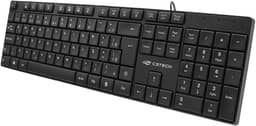 Teclado C3Tech USB Multimidia KB-M11BK PRETO, Teclas baixas slim, Layout padrão português brasileiro ABNT2, Sistema anti-respingo