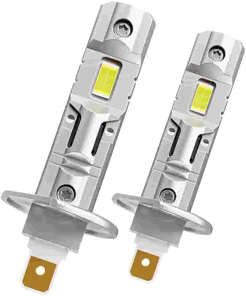 Lâmpadas LED H1 para projetor, 1:1 tamanho mini Plug and Play, farol alto e baixo, lâmpada de neblina sem ventilador, 24000LM + 600% brilho, 6500K branco frio, lâmpadas de neblina, pacote com