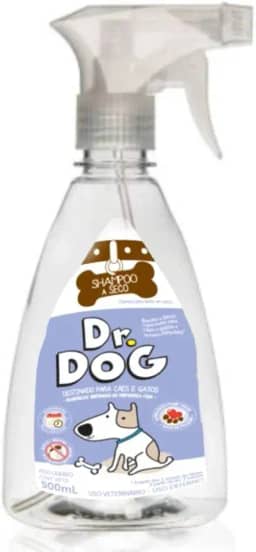 Banho a seco para Cachorros Filhotes, Gatos 500ml hipoalergênico, limpa patinhas, higienizador neutraliza odor pet