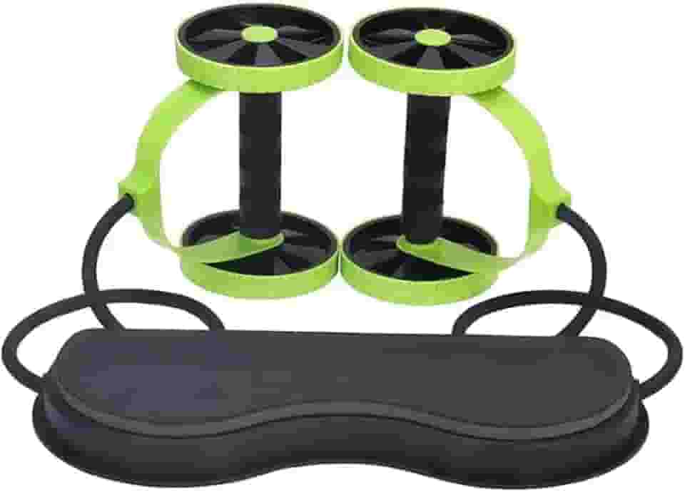 Aparelho Portátil de Ginástica Kit De Treino Com Rodas Abdominais Braços Nádegas Multifuncional Fitness