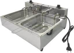 Fritadeira Elétrica 2 Cubas 10 Litros Industrial 220v - Boni