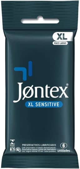 Preservativo Camisinha Jontex Sensitive XL - 6 Unidades