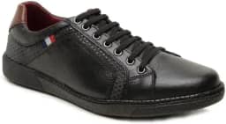 Tênis Sapatênis Em Couro Legítimo Casual Masculino Confortável Elástico