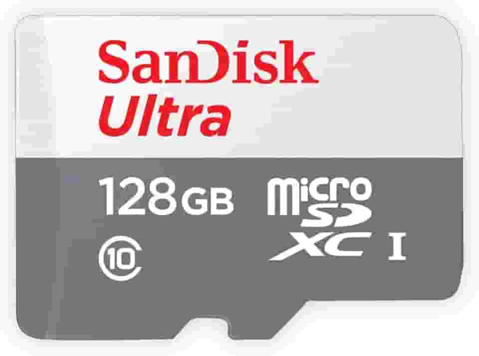 SanDisk Cartão microSDXC Ultra SDSQUNS-128G-GN6MN 128GB 80MB/s UHS-I Classe 10