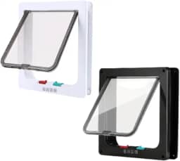 Porta Portinha Passagem Pet Gatos Cães Tamanho Xg 28x25cm (Branco)