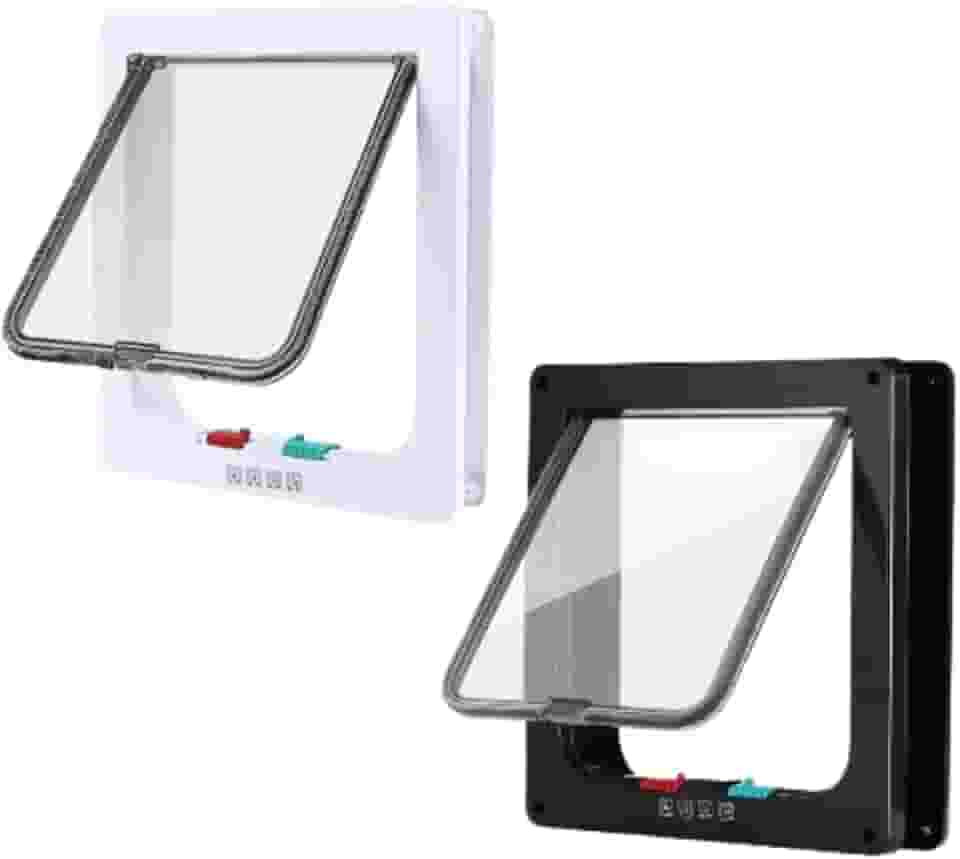 Porta Portinha Passagem Pet Gatos Cães Tamanho Xg 28x25cm (Branco)