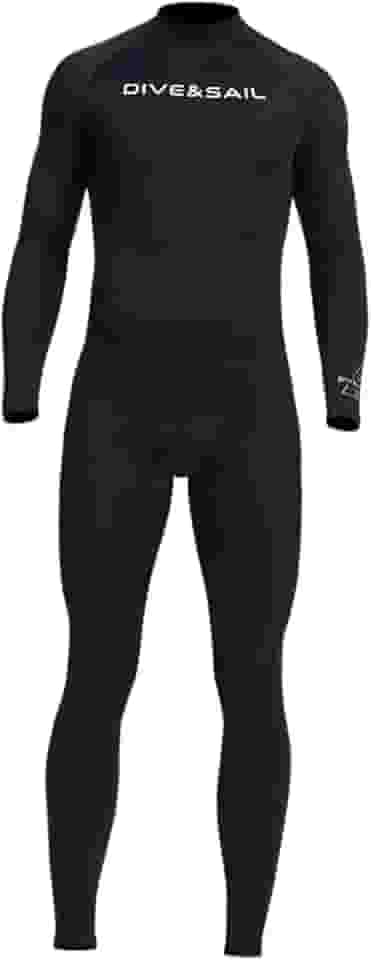 F Fityle Roupa de mergulho feminina e masculina proteção UV de corpo inteiro - para mergulho, snorkeling, surfe, pesca submarina - Preto - Adulto - Unissex - Nylon