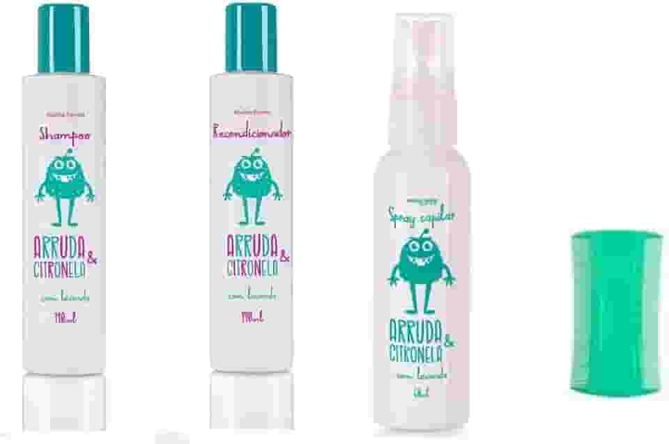 Kit Mata Piolho E Lêndeas Abelha Rainha + Pente Fino