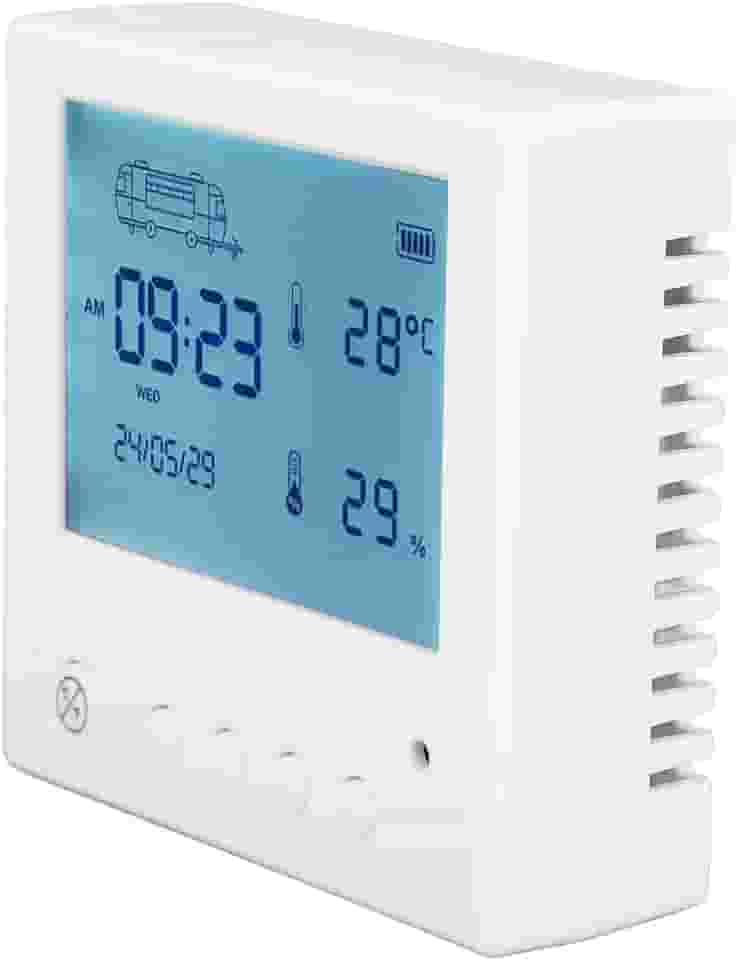 de Nivelamento de Fio Menos RV, de Nivelamento de Reboque de Viagem para Campistas, Temperatura de Umidade Exibir Visual Atualizado para Trailers de Motorhomes