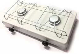 Fogão a Gás 2 Bocas de Mesa | Queimadores Esmaltados | Econômico, Portátil e Fácil de Limpar | Ideal para Apartamentos e Lazer
