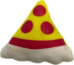 Kit C/2 Pizza De Pelúcia Para Gatos Catnip Great Pets 10cm