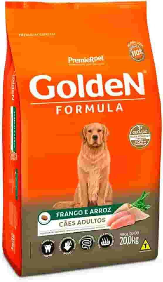 Ração Golden Cães Adultos Frango e Arroz 20kg