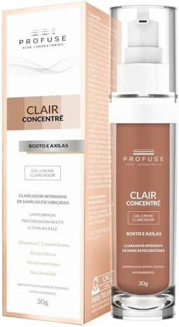 Gel Creme Clareador Rosto E Axilas Clair Concentre Profuse Com 30G
