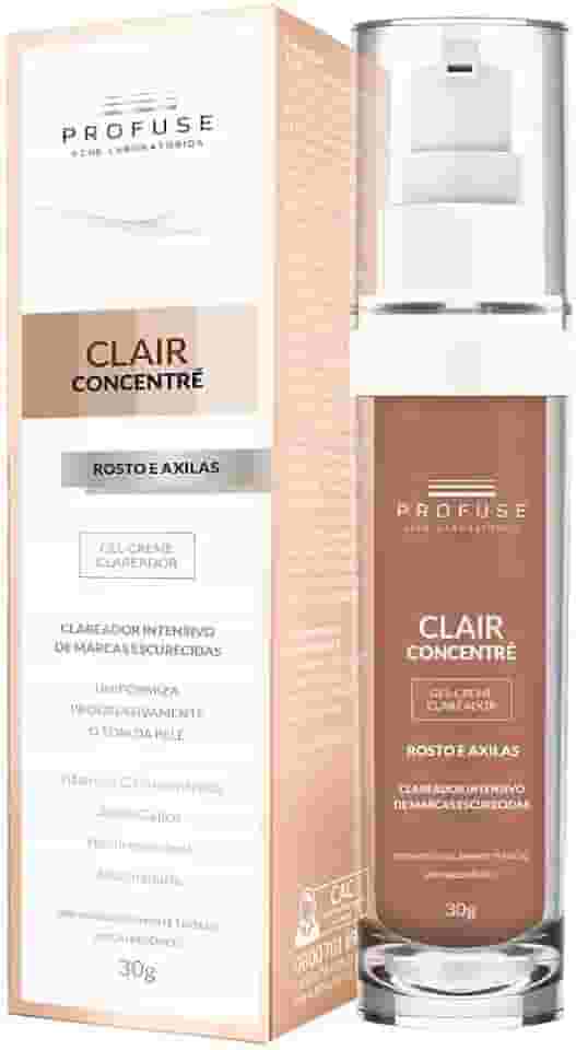 Gel Creme Clareador Rosto E Axilas Clair Concentre Profuse Com 30G
