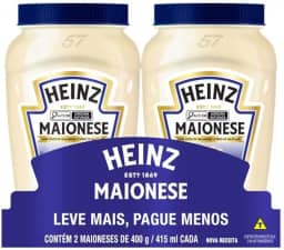 Heinz Pack Maionese Tradicional, 400G - 2 unidades