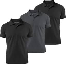 Kit 3 Camisas Polo Masculina Básica Lisa Detalhe 3 Frisos