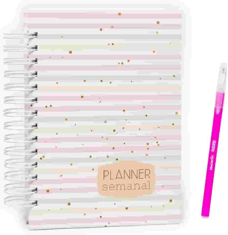 Planner Semanal Sem Data - Visão Semanal E Visão Mensal