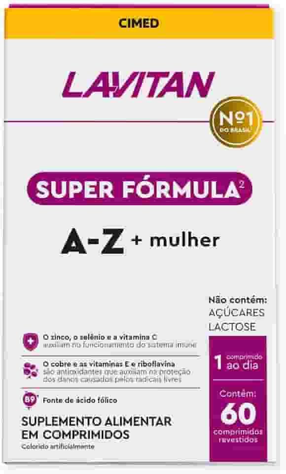 LAVITAN Super Fórmula Multivitamínico A-Z Mulher 60 comprimidos