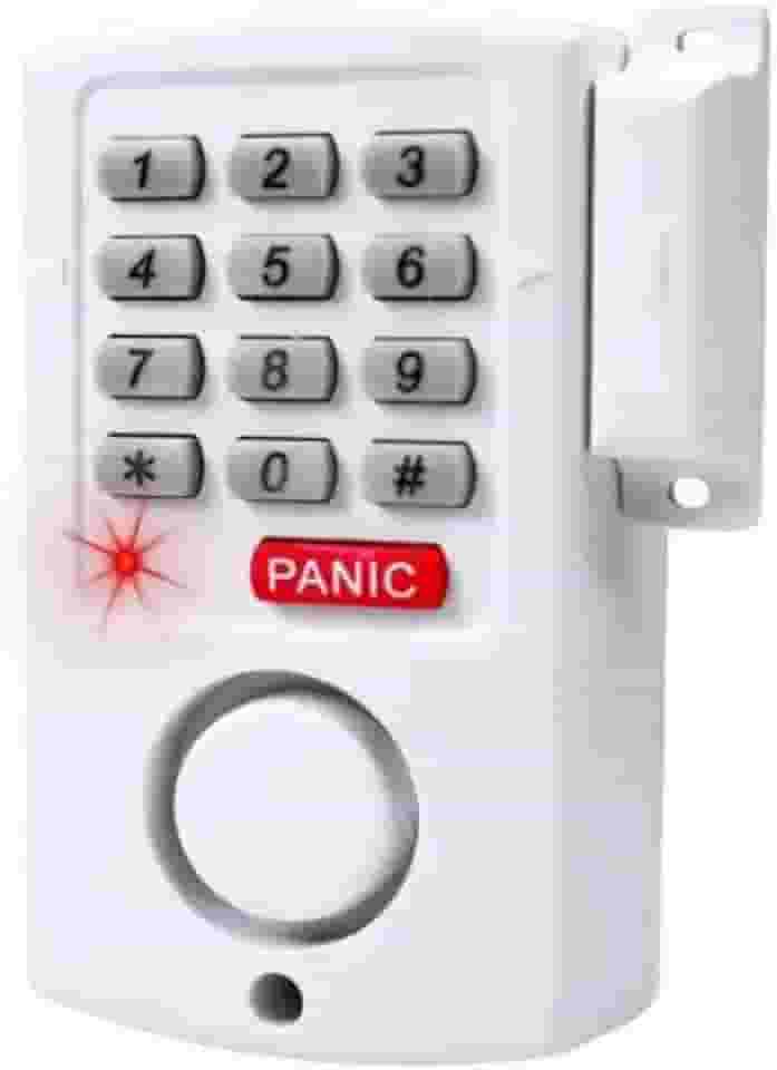 Kit Alarme Residencial e Comercial Sem Fio com Teclado PIN Botão de Pânico Sirene 110 dB Sensor Porta Janela