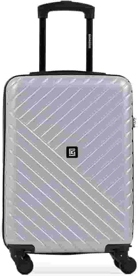 Mala de Bordo Abs 4 Rodas Detroit Prata/preto 0018592451003