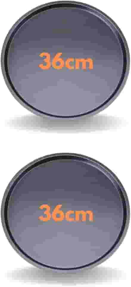 Kit 2 Forma De Pizza Assadeira Redonda 36cm Antiaderente Salgados