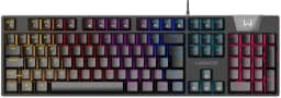 Teclado Gamer Mecânico Royal Score, Full Size, Blue Switch, ABNT2, RGB Preto Warrior - TC313