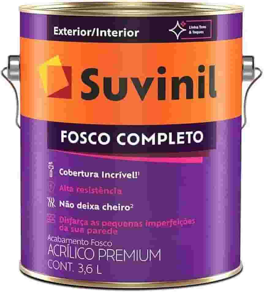 Tinta Suvinil acrilico fosco completo 3,6L - Branco Neve - 53398916