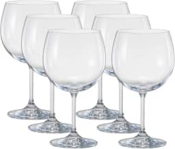 Jogo de 6 Taças para gin tonica Anna em cristal ecológico 600ml A19cm