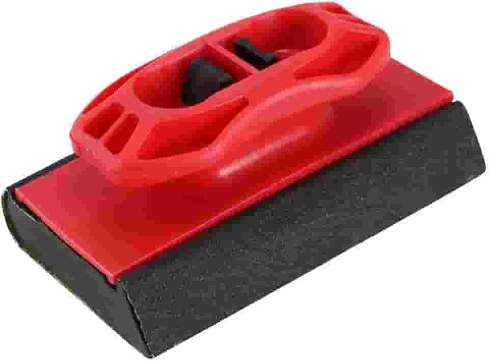 Lixadeira manual Warner Manufacturing Tool 34436, plástico, vermelho