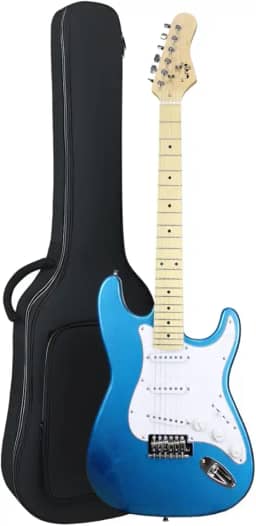 Guitarra Elétrica Bravo Beg100 Strato Série Coldguitar (MB - Metallic Blue)