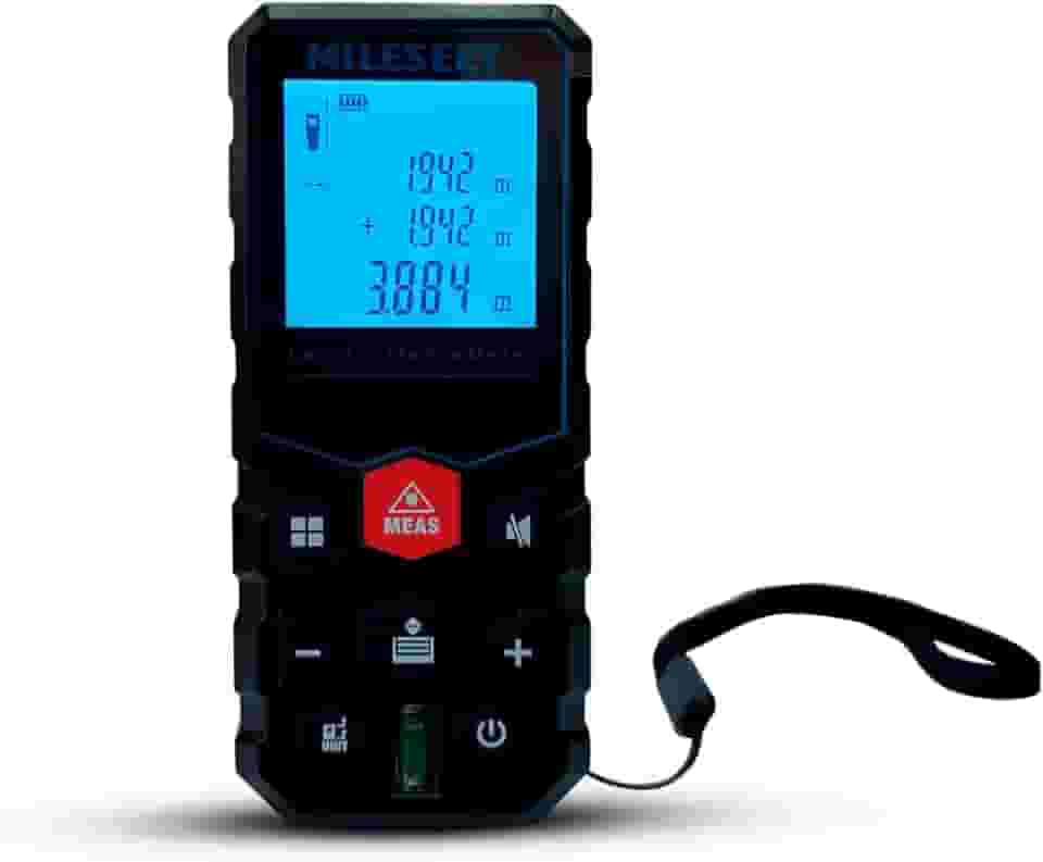 Trena Laser Digital Profissional 60 Metros X5, Medida a laser, fita métrica a laser, precisão de ± 2 mm com área, medição de volume, iluminação LCD, função silenciosa, IP54