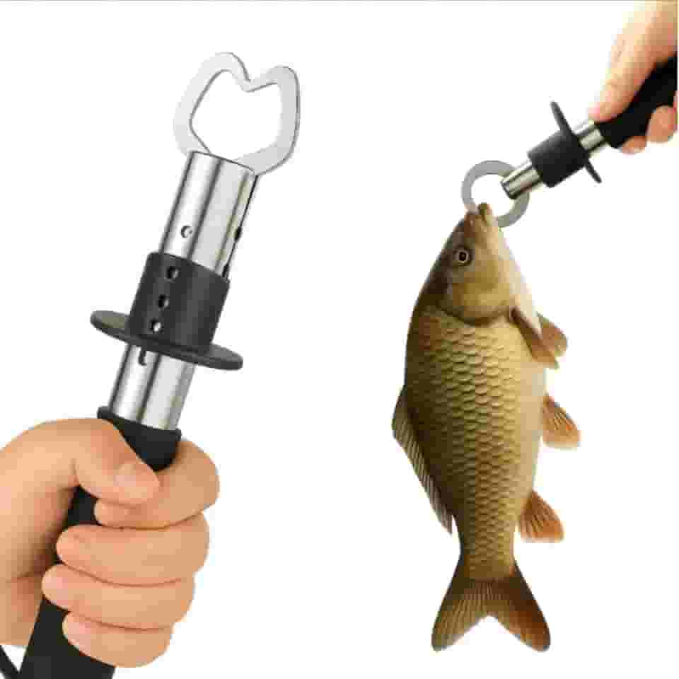 Alicate de Contenção Pega Peixe com Balança 30kg em Inox com Empunhadura Segura, Ideal para Pesca Esportiva em Rios, Lagos e Mar Pratiarejo®