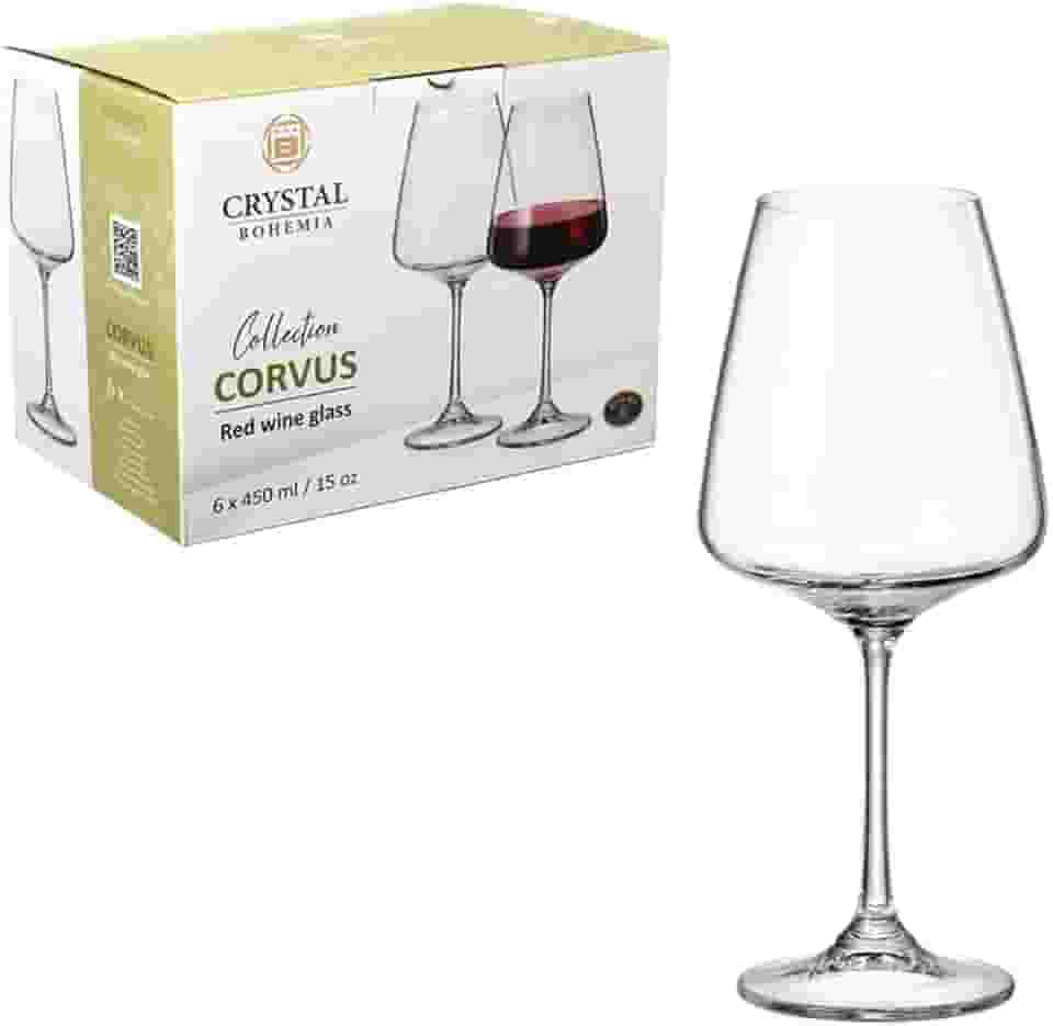 Bohemia -Taça para vinho de Cristal Corvus 450ml 6 peças
