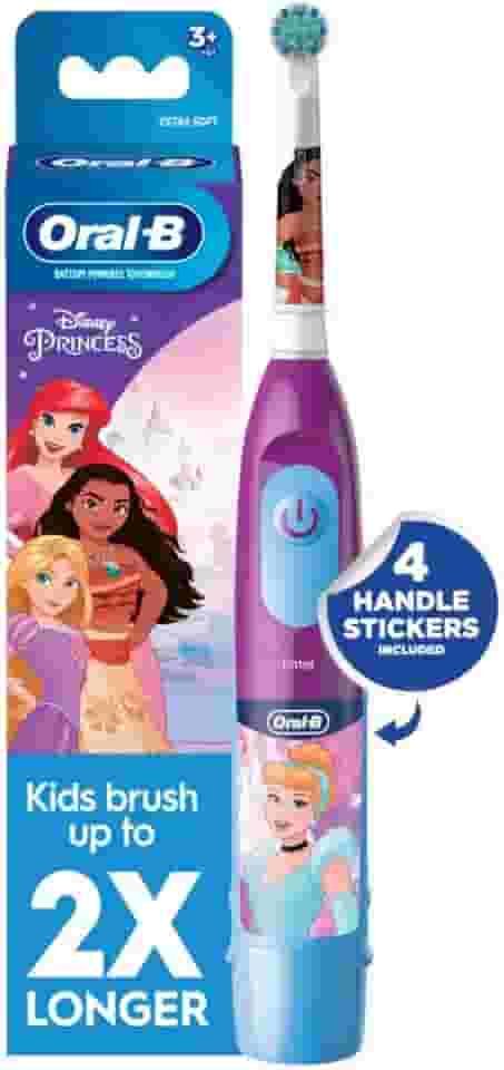 Oral-B Escova de dentes infantil com Princesas da Disney, para crianças a partir de 3 anos