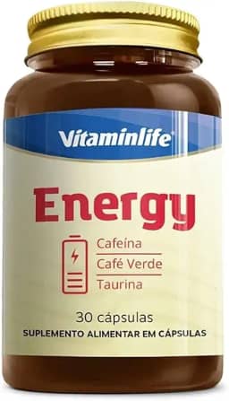 Vitaminlife Energy (200Mg Cafeína + Café Verde + Taurina) 30 Cáps