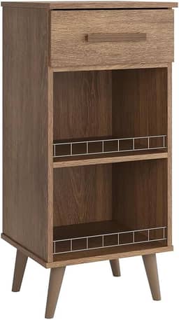 Balcão Fruteira Suporte para Galão Agua Bebedouro Armário Fenix Pé Palito (Canela)