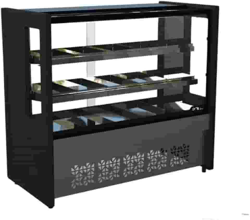 Balcão Estufa 1,25 m Polar Preto Platinum PVE -220v