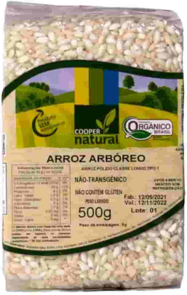Arroz Arbóreo Polido Orgânico Coopernatural 500g