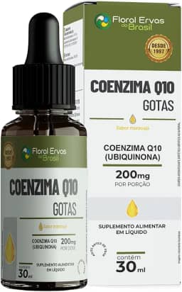Coenzima Q10 200Mg Gotas Sublingual + Vit E Formula Nano Sabor Maracuja