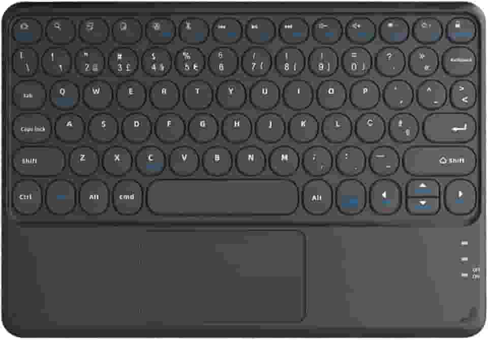 WB Teclado com Trackpad para Tablet e iPad (Preto)