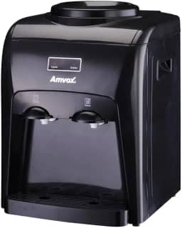 Amvox Bebedouro Elétrico de Água Natural e Gelada ABB 240 Black Bivolt para galão