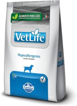 Vet Life - Ração Farmina Natural Hypoallergenic para Cães Adultos com Problemas de Pele - 10,1kg